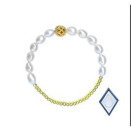 Chavdar Natural Freshwater Pearl Bracelet for Women - Exquisite and Elegant 7-8mm color Bracelet - 925 Adjustable Gold Buckle, 7-8mm, pearl, Pearl