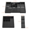 TIOPGHAD Bamboo-Silverware-Drawer-Organizer-Kitchen, Expandable Utensil Holder Cutlery Tray Flatware Organization Adjustable