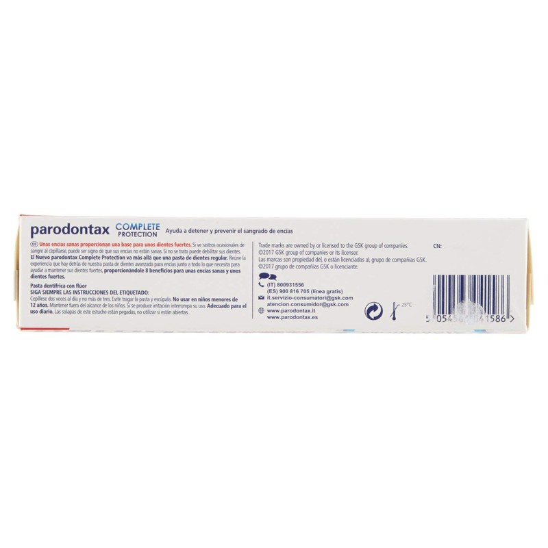 Parodontax Complete Protection Extra Fresh Toothpaste with 8 Benefits to