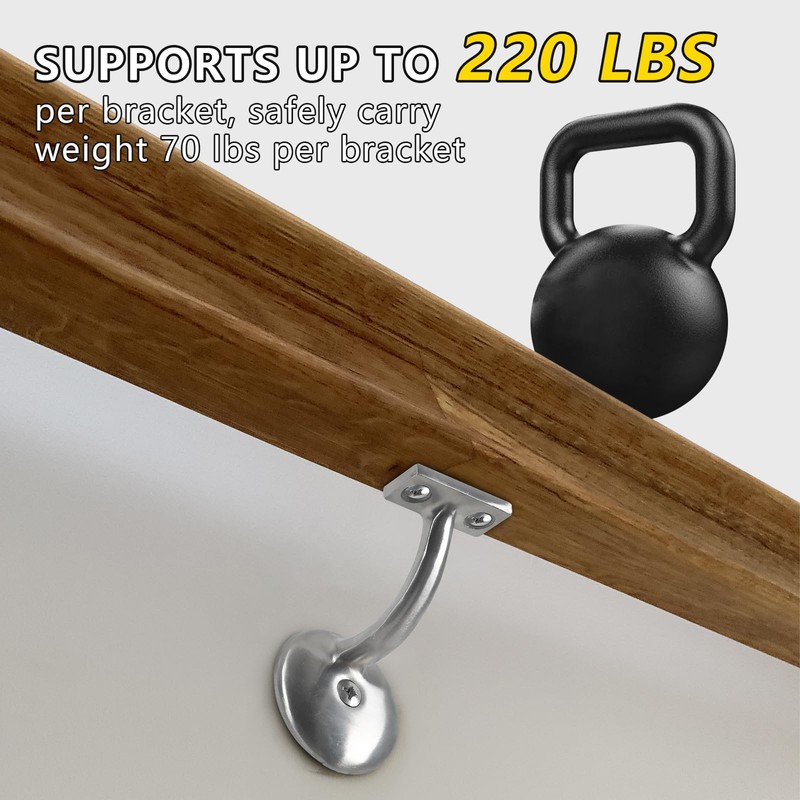 HOME MASTER HARDWARE Hand Rail Brackets, Stair Railing Bracket Heavy