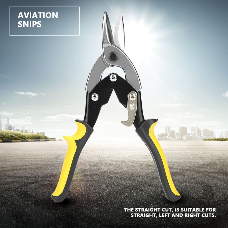 Aviation Snip Straight Cut Aviation Tin Cutting Shears for Metal