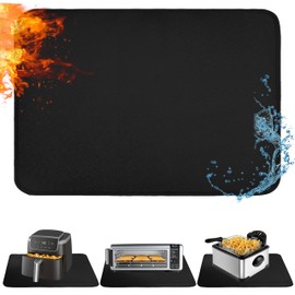 Heat Resistant Mats for Kitchen Countertop 24x36in,Coffee Mat,Coffee Bar Mat for Countertops,Air Fryer Deep Fryer Mat to Protect quartz Countertop,Kitchen Hot Pad,Fireproof Waterproof mat for Kitchen