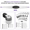 Magnetic Measuring Cups and Spoons Set-Heavy Duty 304 Stainless Steel，Double