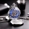 TREEWETO Pocket Watch - Smooth Double Case Series Skeleton Dial