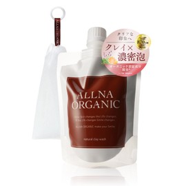 【With the Power of Mud for Clear Pores】 Allna Organic Mud Face Wash, Face Washing Foam, Foam Wash, Dense Foam, Measures for Blackheads, Sebum, Dirt, Moisturizing, Friction-Free [Includes Foam Net] 4.6