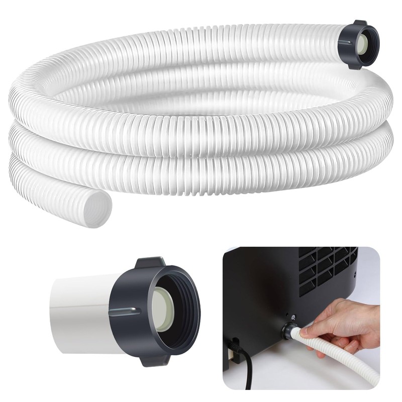 Conderyang Dehumidifier Drain Hose 3/4 Inches FHT Connection with Rust-Resistant