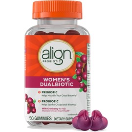 Align Women's Prebiotic + Probiotic Supplement Gummies, with Cranberry for Feminine Health, #1 Doctor Recommended Brand 50 Ct
