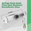 Kopperko 10 Pack Borosilicate Glass Syringe - 1ml Syringe, Heat