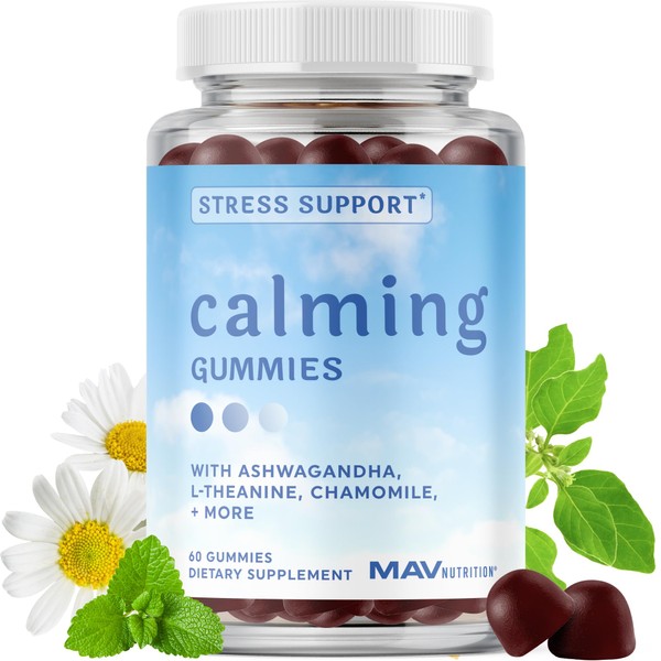 Calming Ashwagandha Gummies for Teens | Stress Relief Supplement with
