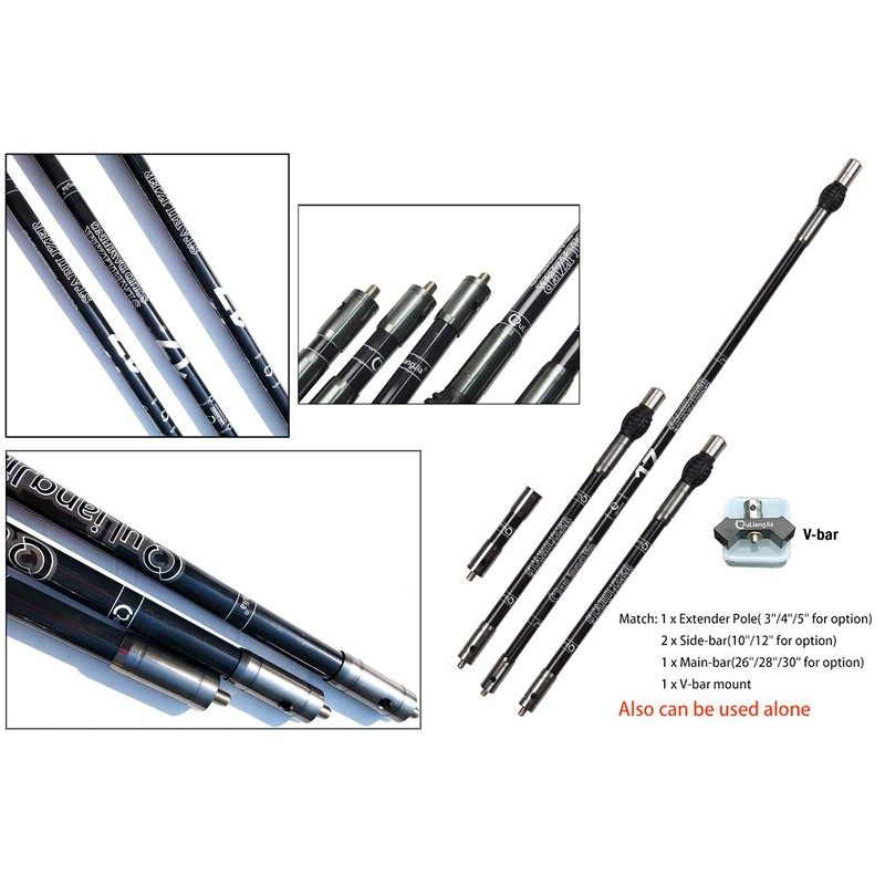 Archery Balance Bar Bow Stabilizer Rod Stabilizer Extension Pole System
