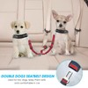 SlowTon Dog Seat Belt, Double Dog Seatbelt Adjustable Vehicle Safety