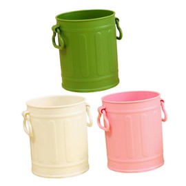 FUNOMOCYA 3pcs Desk Trash Can Makeup Brush Holder Cute Pen Cup for Office Home Organization Stylish Storage Blush