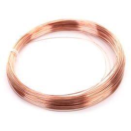 XMRISE Bare Copper Wire Coil Cord Single Solid Copper Wire Electric 99.9% Pure Natural Industrial Raw Materials 10 m, Diameter 2 mm