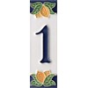 House Numbers, Italian Ceramic Numbers & Letters Tiles, Lemon Design,