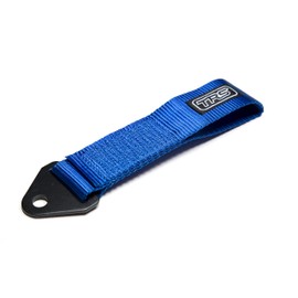 TRS Motorsport Fabric Tow Loop Strap Fixed Length for Front or Rear Bumper, High Strength (Upto 5000KG) - 10 Colour Options - Made in The UK (Blue)