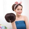 iKuzuy Bun Wig, Ponytail Wig, Point Hair Extension, Adjustable Elastic