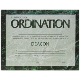 Certificate-Ordination-Deacon (6 Pack)