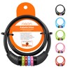 Nean children's-bicycle-cable-lock, number code combination lock in colourful design, 10