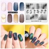 Rolabling Nail Stamping Plate Fashion Geometry Dots Abstract Spots