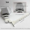 Toilet Handle Tank Flush Lever,Push Button Toilet Tank Handle Replacement