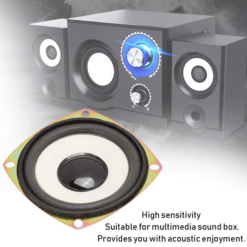 Full Range Audio Speaker, 3-inch 4Ohm 5W Full Frequency Mini