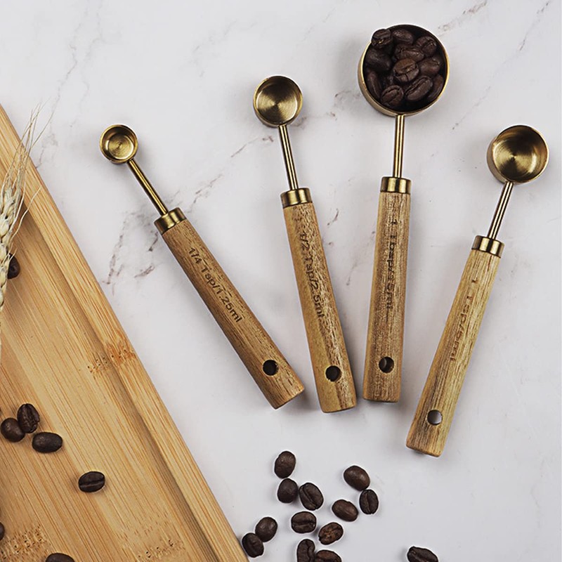 8Pcs Measure Cup and Spoon Set - Measurement Kitchen Accessories,