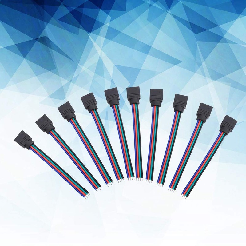 Conector de 4 pines, conector sin soldadura para tira de