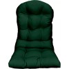 RSH Decor Outdoor Adirondack Tufted Cushion, Solid Hunter Forest Green