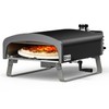 Q Pizza Portable Propane Pizza Oven with Manual Rotating Stone,
