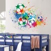 TOARTi Football Wall Stickers,Colour Football Stickers for Kids,Football 3D Wall