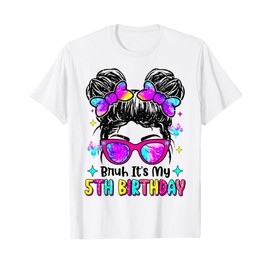 Bruh It's My 5th Birthday Retro 5 Year Old Birthday 5ry Girl T-Shirt