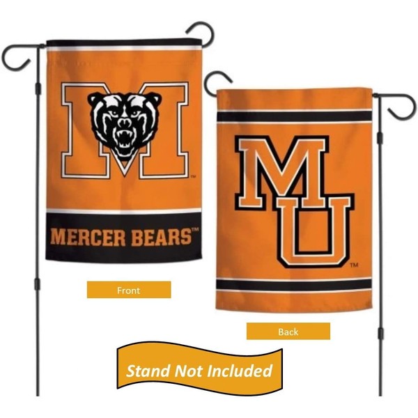 Mercer University Bears 12.5” x 18" Double Sided Yard and Garden College Banner Flag is Printed in The USA,