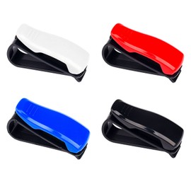 MFUOE 4 Pieces Car Glasses Holder Car Visor Clip Sunglasses Holder for Car Glasses Holder Clip with Ticket Card Clip Holder