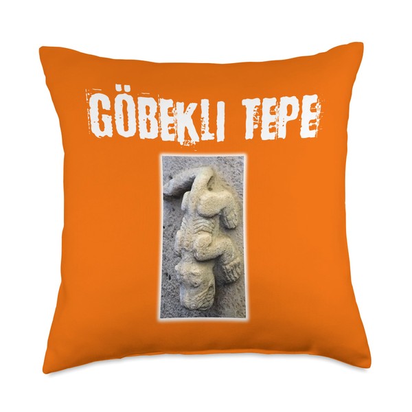 Göbekli Tepe Creature in Turkey Throw Pillow