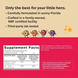 Suplemento De Hierro Para Niños Renzo's Con Vitamina C 90cap Sabor Naranja