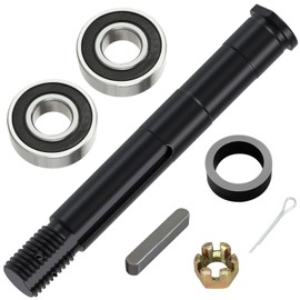 CILOYU Mini Bike Jackshaft Sprocket Shaft Threaded Shaft Compatible with Coleman CT200U CT200U-EX BT200X Baja Warrior MB200 Axis M200 212cc 196cc Engine Minibike Powersports Parts with 6203RS Bearings