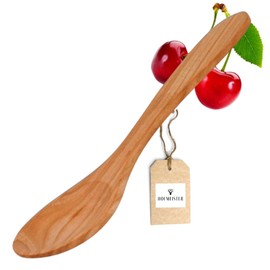 HOFMEISTER® Cooking Spoon, Spatula & Lifter Made of Elegant Cherry Wood, Heat-Resistant, Antibacterial, No Plastic, Will Not Scratch the Pot, Made in Europe, for Cooking & Baking