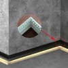 Besseto 2Pair/4PCS Baseboard LED Aluminum Channel Inner Corner, L-Shape Angle