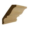 EWCR18 Crown 7/8" x 4-1/2" Unfinished 3-1/2" High x 2-3/4"