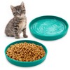 Apatal Silicone Cat Food Bowl Shallow Dishes 5.9in Wide Cats