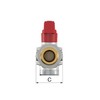 Simplex KFE Ball Valve G1/2" M x G3/4" M for