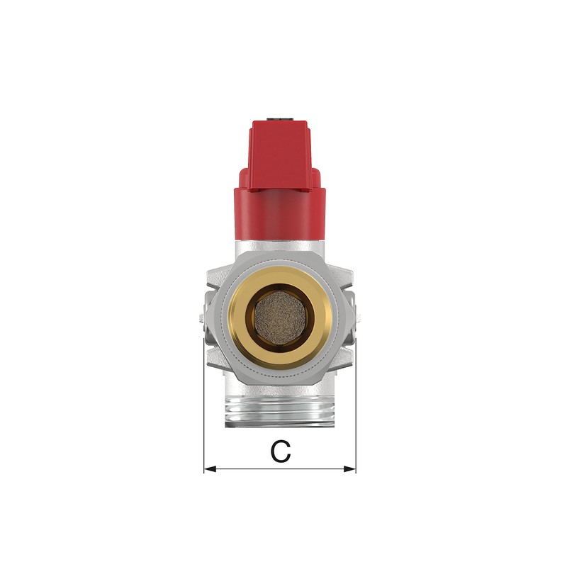 Simplex KFE Ball Valve G1/2" M x G3/4" M for