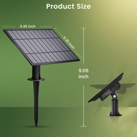 Torkase TORKASE Replacement Solar Panel - Compatible with TORKASE Solar Powered Outdoor String Lights - 1 Solar Panel, 4W 4000mah