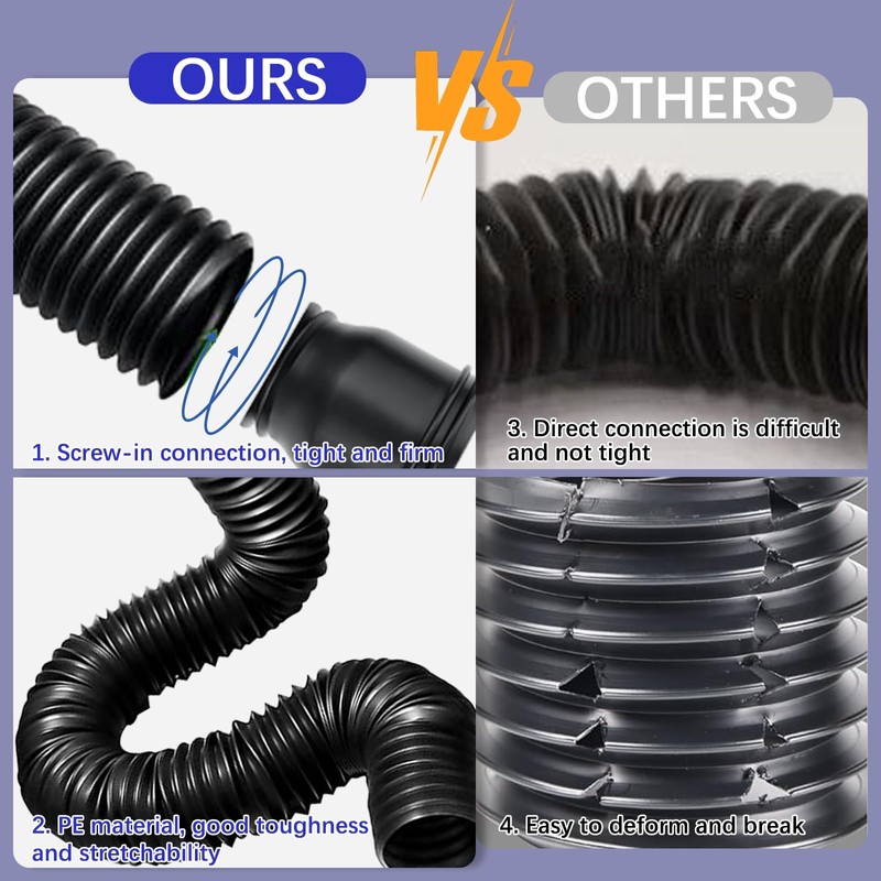 Rain Gutter Downspout Extensions Flexible, Drain Downspout Extender,Down Spout Drain