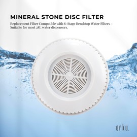 1x Mineral Stone Disc Filter Replacement for 8 Stage 28L Benchtop - Large Pad