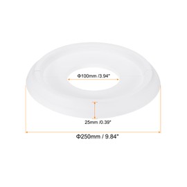 PATIKIL Ceiling Medallion, 10" OD x 4" ID PU Decorative Ceiling Light Medallion Chandelier Medallion Split Ceiling Light Cover Plate for Ceiling Light Fixtures Fans, White