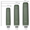 Milu Thermos Flask, Thermos Jug, 1 L, 750 ml, 500