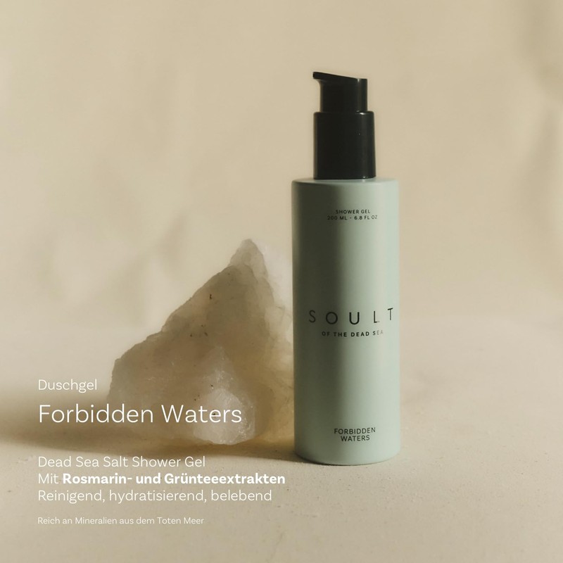 SOULT Forbidden Waters Shower Gel, Dead Sea Water, Rosemary and
