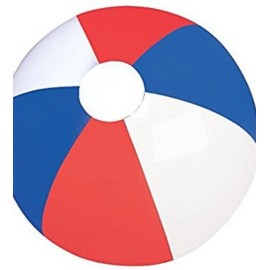Unbranded 2 Patriotic Red White Blue Beach Balls 16" Pool Party Favor Election Decoration