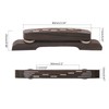 Unxuey Height Adjustable Rosewood Guitar Bridge 6 String Archtop Jazz
